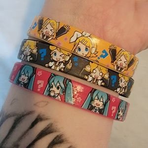 VOCALOID BRACELETS SET OF 3